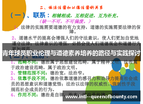 青年球员职业伦理与道德素养培养的路径与实践探讨